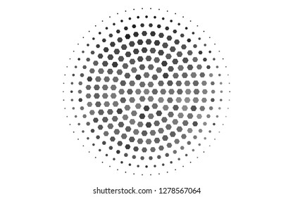 Light Silver, Gray vector backdrop with hexagons. Design in abstract style with hexagons. Beautiful design for your business advert.