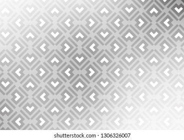 Light Silver, Gray vector backdrop with long lines. Lines on blurred abstract background with gradient. Pattern for ads, posters, banners.