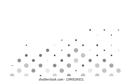 Light Silver, Gray vector backdrop with dots. Modern abstract illustration with colorful water drops. Pattern for beautiful websites.