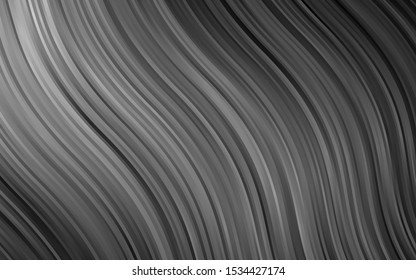 Light Silver, Gray vector backdrop with bent lines. Creative geometric illustration in marble style with gradient. Brand new design for your ads, poster, banner.