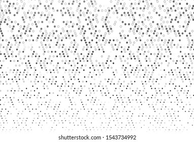 Light Silver, Gray vector backdrop with dots. Blurred bubbles on abstract background with colorful gradient. Design for business adverts.