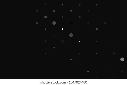 Light Silver, Gray vector backdrop with dots. Abstract illustration with colored bubbles in nature style. Template for your brand book.