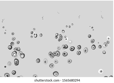 Light Silver, Gray vector backdrop with dots. Modern abstract illustration with colorful water drops. Template for your brand book.