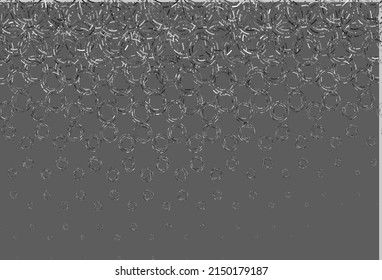 Light silver, gray vector backdrop with dots. Blurred bubbles on abstract background with colorful gradient. Completely new template for your brand book.