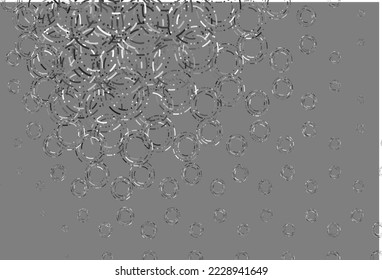 Light silver, gray vector backdrop with dots. Blurred decorative design in abstract style with bubbles. Design for business adverts.