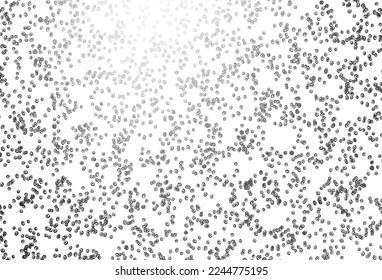 Light Silver, Gray vector backdrop with dots. Modern abstract illustration with colorful water drops. Design for posters, banners.