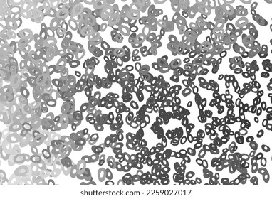 Light Silver, Gray vector backdrop with dots. Abstract illustration with colored bubbles in nature style. Completely new template for your brand book.