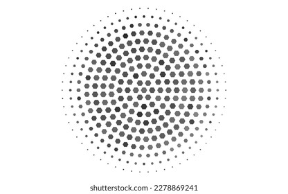 Light Silver, Gray vector backdrop with hexagons. Illustration with set of colorful hexagons. Beautiful design for your business advert.