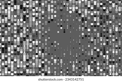 Light Silver, Gray vector backdrop with dots. Beautiful colored illustration with blurred circles in nature style. Template for your brand book.