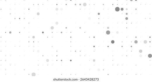 Light Silver, Gray vector backdrop with dots. Illustration with set of shining colorful abstract circles. Pattern for ads, leaflets.
