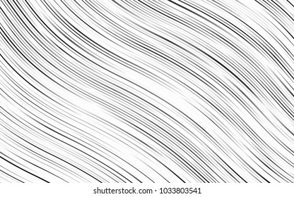 Light Silver, Gray vector background with lamp shapes. Modern gradient abstract illustration with bandy lines. A completely new template for your business design.