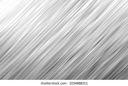 Light Silver, Gray vector background with abstract lines. Blurred geometric sample with gradient bubbles.  Marble design for your web site.