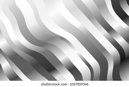 Light Silver, Gray vector background with lava shapes. A sample with blurred bubble shapes. Pattern for your business design.