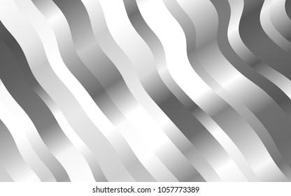 Light Silver, Gray vector background with abstract lines. An elegant bright illustration with gradient. Marble design for your web site.