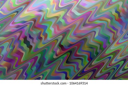 Light Silver, Gray vector background with abstract lines. Colorful abstract illustration with gradient lines. Textured wave pattern for backgrounds.