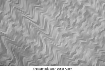 Light Silver, Gray vector background with lava shapes. Colorful illustration in abstract marble style with gradient. Marble style for your business design.