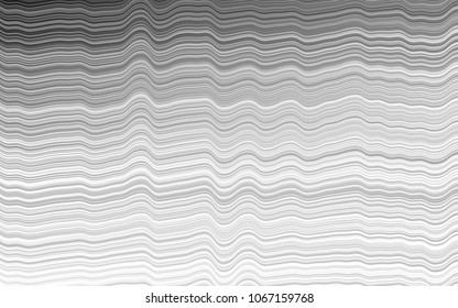 Light Silver, Gray vector background with abstract lines. Creative illustration in halftone marble style with gradient. The elegant pattern for brand book.