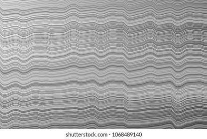 Light Silver, Gray vector background with bent ribbons. An elegant bright illustration with gradient. The template for cell phone backgrounds.