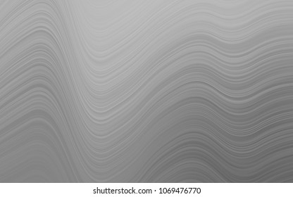 Light Silver, Gray vector background with bent lines. Geometric illustration in marble style with gradient.  The best blurred design for your business.