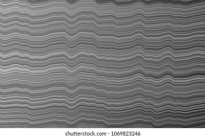 Light Silver, Gray vector background with liquid shapes. Shining illustration, which consist of blurred lines, circles. Brand-new design for your ads, poster, banner.