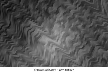 Light Silver, Gray vector background with liquid shapes. Shining illustration, which consist of blurred lines, circles. Marble style for your business design.