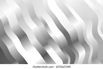 Light Silver, Gray vector background with liquid shapes. Creative geometric illustration in marble style with gradient. The elegant pattern for brand book.