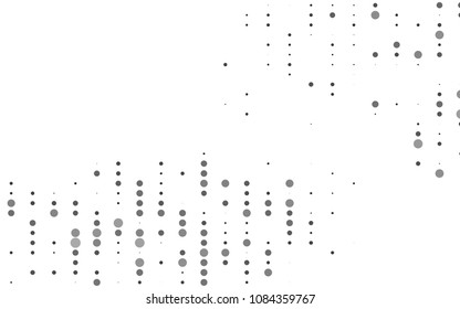 Light Silver, Gray vector  background with bubbles. Blurred decorative design in abstract style with bubbles. Beautiful design for your business natural advert.