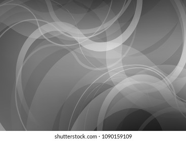 Light Silver, Gray vector background with lava shapes. Brand new colored illustration in marble style with gradient. Pattern for your business design.