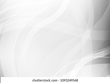 Light Silver, Gray vector background with liquid shapes. A vague circumflex abstract illustration with gradient. Textured wave pattern for backgrounds.