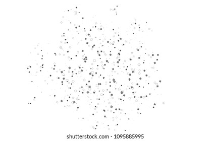 Light Silver, Gray vector background of rectangles and squares. Style quilt and blanket. Geometrical rectangular pattern. Repeating pattern with rectangle shapes.