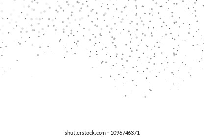 Light Silver, Gray vector  background with bubbles. Blurred decorative design in abstract style with bubbles. Pattern can be used as texture of water, rain drops.