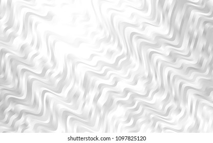 Light Silver, Gray vector background with abstract lines. Creative geometric illustration in marble style with gradient. Marble design for your web site.