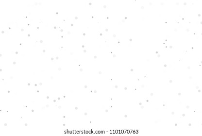 Light Silver, Gray vector  background with bubbles. Blurred decorative design in abstract style with bubbles. Completely new template for your brand book.