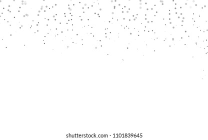 Light Silver, Gray vector  background with bubbles. Modern abstract illustration with colorful water drops. Pattern can be used as texture of water, rain drops.