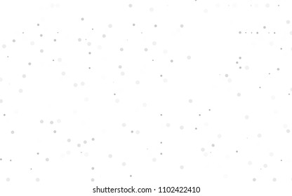 Light Silver, Gray vector  background with dots. Modern abstract illustration with colorful water drops. Completely new template for your brand book.