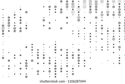 Light Silver, Gray vector  background with bubbles. Abstract illustration with colored bubbles in nature style. Pattern can be used as texture of water, rain drops.