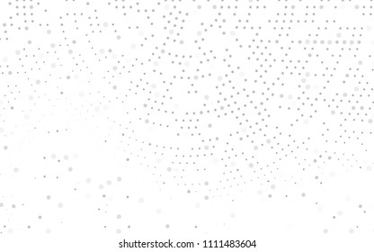 Light Silver, Gray vector  background with bubbles. Illustration with set of shining colorful abstract circles. New design for ad, poster, banner of your website.