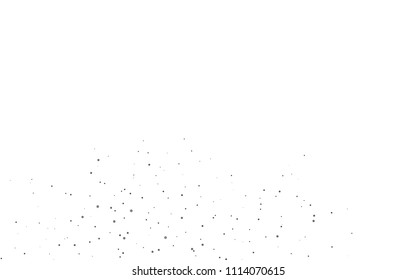 Light Silver, Gray vector  background with dots. Glitter abstract illustration with blurred drops of rain. New design for ad, poster, banner of your website.