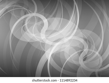 Light Silver, Gray vector background with lamp shapes. Geometric illustration in marble style with gradient.  A completely new marble design for your business.