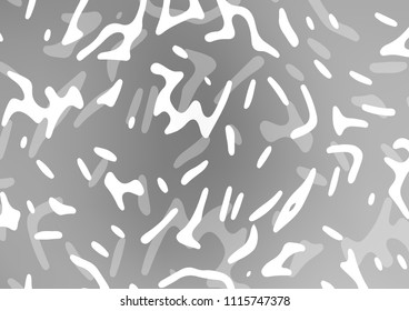 Light Silver, Gray vector background with curved circles. Colorful illustration in abstract marble style with gradient. Marble style for your business design.