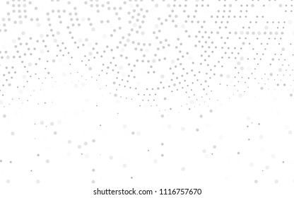 Light Silver, Gray vector  background with bubbles. Blurred bubbles on abstract background with colorful gradient. Completely new template for your brand book.