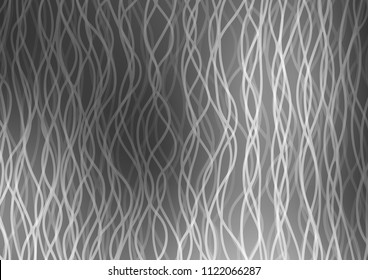 Light Silver, Gray vector background with lamp shapes. Colorful abstract illustration with gradient lines. Brand new design for your ads, poster, banner.