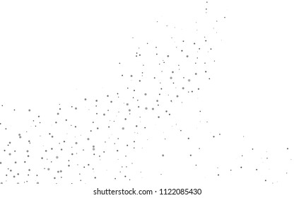 Light Silver, Gray vector  background with dots. Glitter abstract illustration with blurred drops of rain. New design for ad, poster, banner of your website.