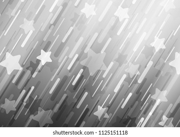 Light Silver, Gray vector background with straight lines. Shining colored illustration with narrow lines. The template can be used as a background.