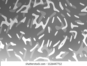 Light Silver, Gray vector background with bent lines. An elegant bright illustration with gradient. Pattern for your business design.