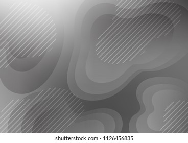 Light Silver, Gray vector background with straight diagonal lines and organic shapes . Glitter abstract illustration with colored sticks. Best design for your ad, poster, banner.