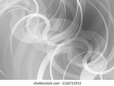 Light Silver, Gray vector background with liquid shapes. Shining illustration, which consist of blurred lines, circles. Marble style for your business design.