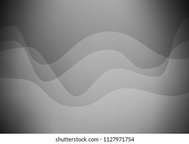 Light Silver, Gray vector background with bubble shapes. Glitter abstract illustration with wry lines. The best blurred design for your business.