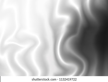 Light Silver, Gray vector background with abstract lines. Creative geometric illustration in marble style with gradient. A new texture for your  ad, booklets, leaflets.