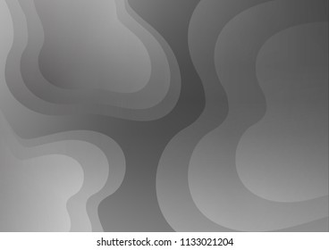 Light Silver, Gray vector background with lava shapes. A completely new color illustration in marble style. Marble design for your web site.